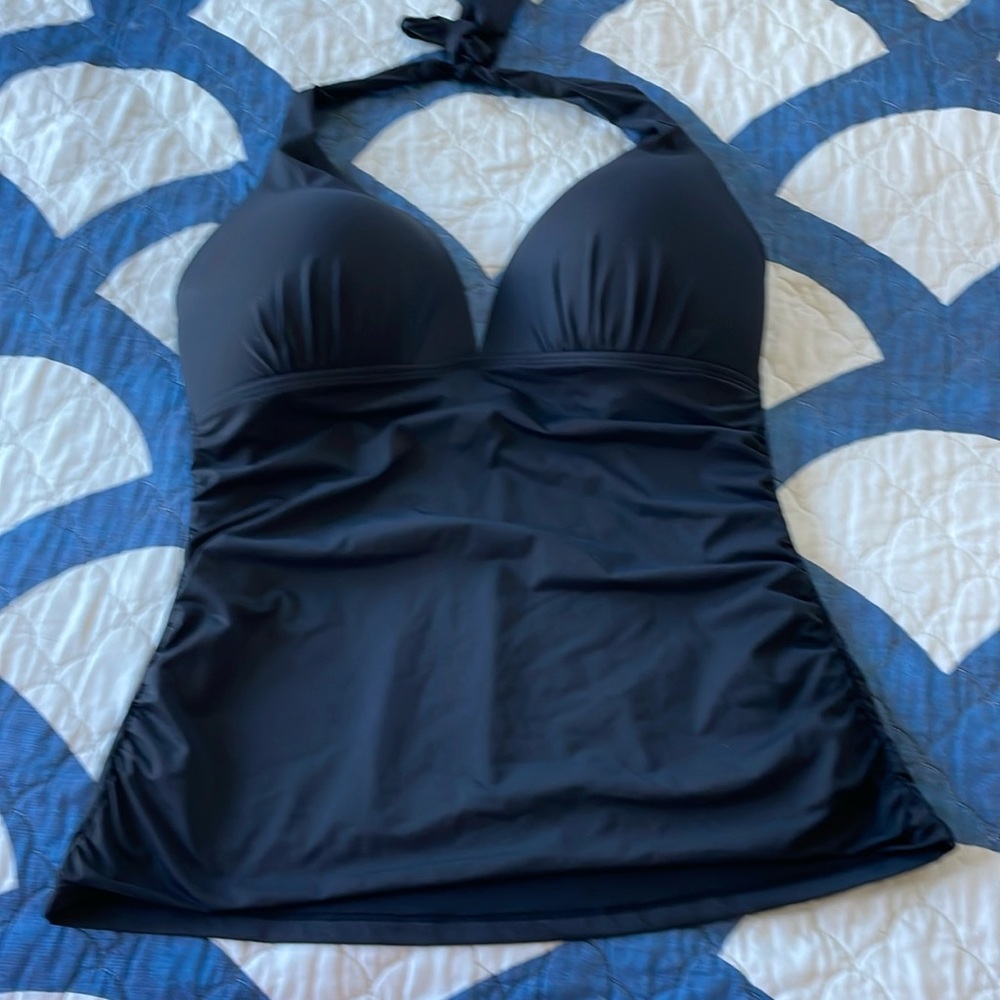 RALPH LAUREN  halter style tankini top.  EUC